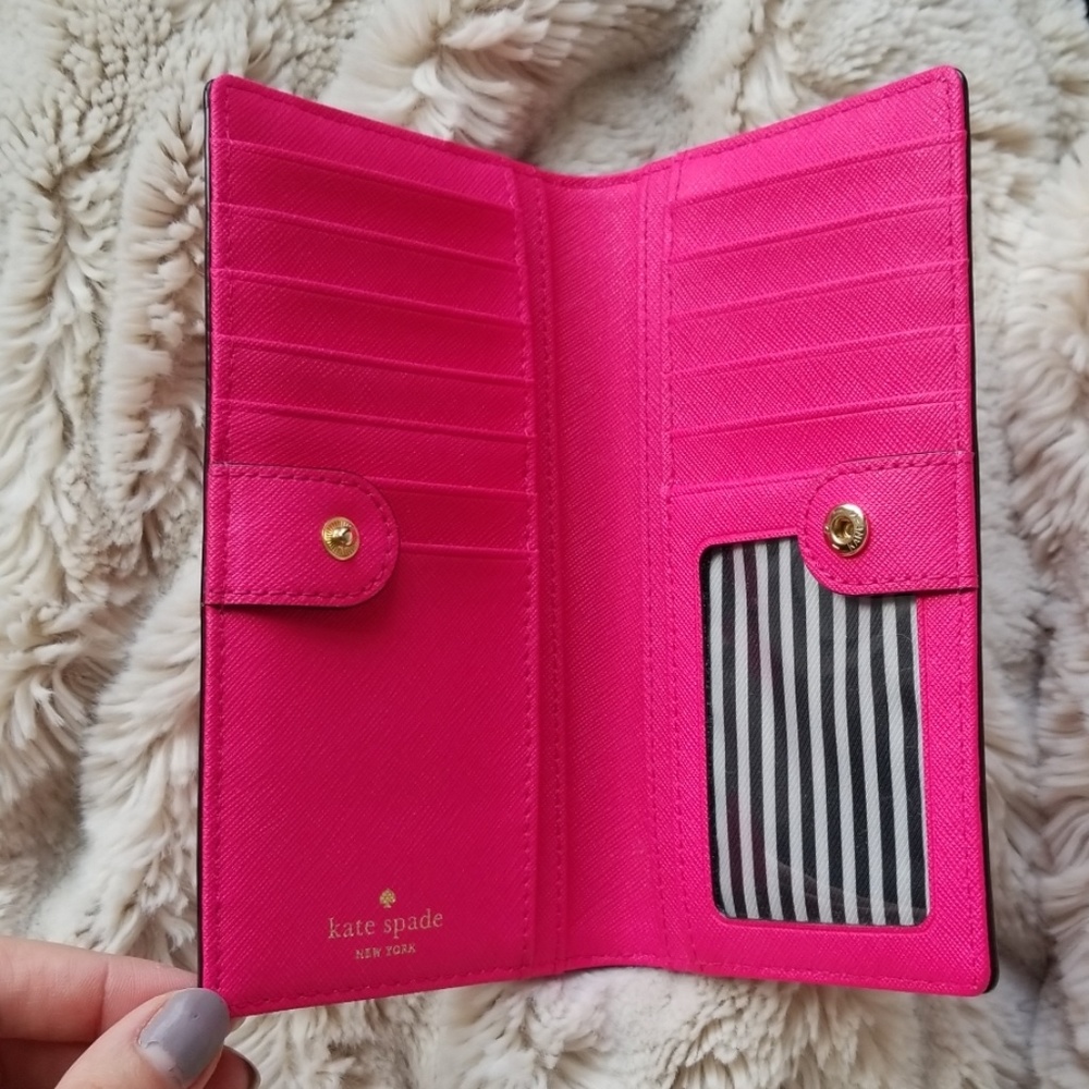 Kate Spade Pink Leather Wallet - Picture 3 of 6